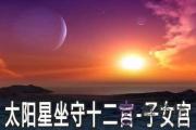 太陽星坐守十二宮：子女宮詳解