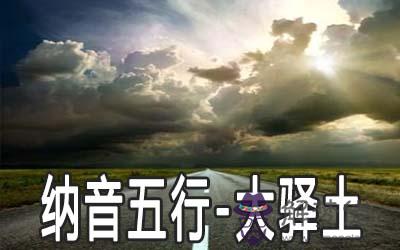 八字納音五行解析——大驛土