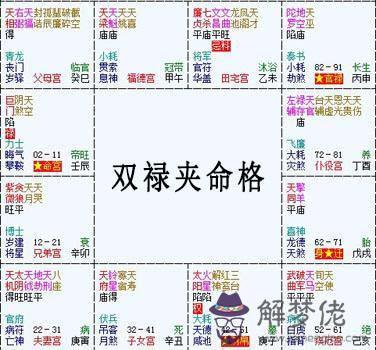 紫微斗數富貴格局：雙祿夾命格詳解