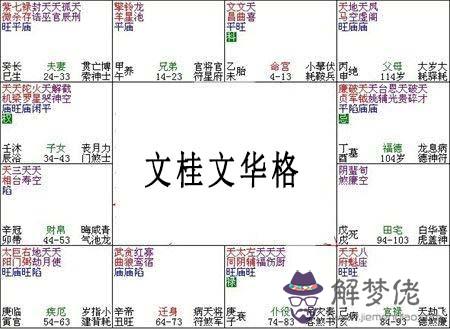紫微斗數富貴格局：文桂文華格詳解