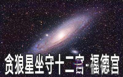 貪狼星坐守十二宮：福德宮詳解