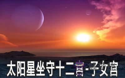 太陽星坐守十二宮：子女宮詳解