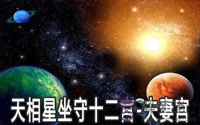 天相星坐守十二宮：夫妻宮詳解