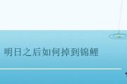明日之后如何掉到錦鯉