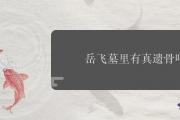 岳飛墓里有真遺骨嗎