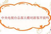 中央電視臺總部大樓對游客開放嗎