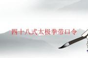 四十八式太極拳帶口令