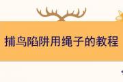 捕鳥陷阱用繩子的教程