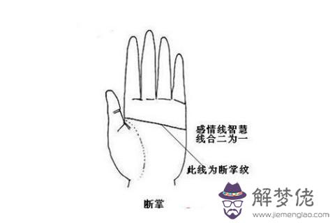 雙手斷掌紋的男人命運分析