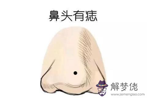 鼻尖上長痣男人命運如何？