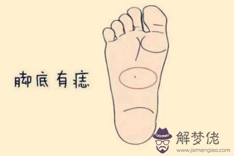 女人右腳底痣好不好？