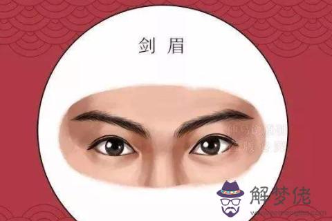 劍眉的人面相分析