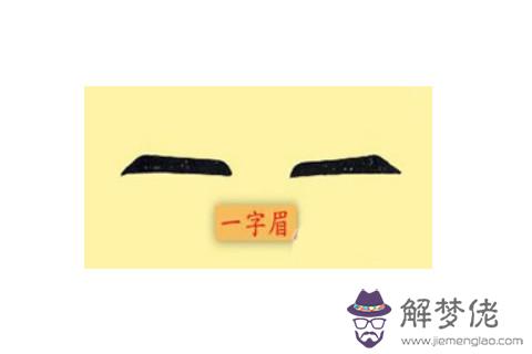 一字眉的人性格如何