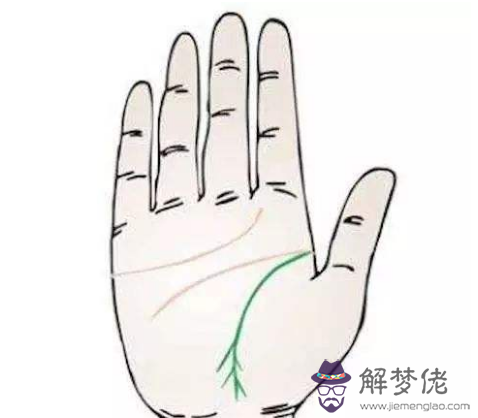 手紋清晰只有三條線