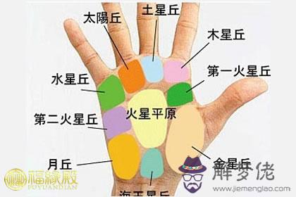 手相九大掌丘的秘密，它們代表什麼？(圖文)