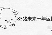83豬未來十年運勢怎麼樣