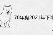 70年狗2021年下半年運