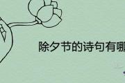 除夕節的詩句有哪些