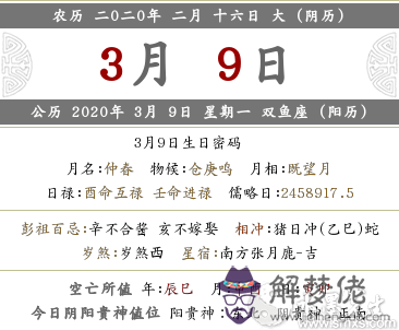 2020年農歷二月十六各個時辰有什麼吉兇、宜忌？(圖文)