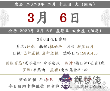 2020年農歷二月十三在幾月幾號 是黃道吉日嗎？(圖文)