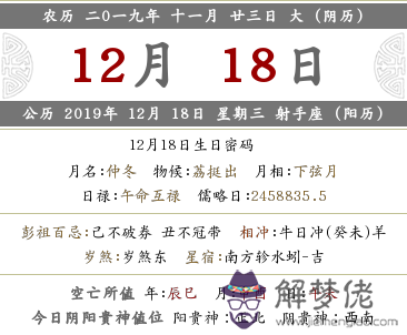 2019年農歷十一月二十三黃歷日子好嗎？(圖文)