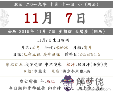 2019年農歷十月十一日喜神方位一覽表！(圖文)