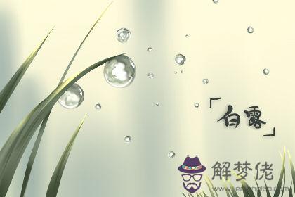 什麼是“白露白迷迷 秋分稻秀齊” 2019年白露吉時解析！(圖文)