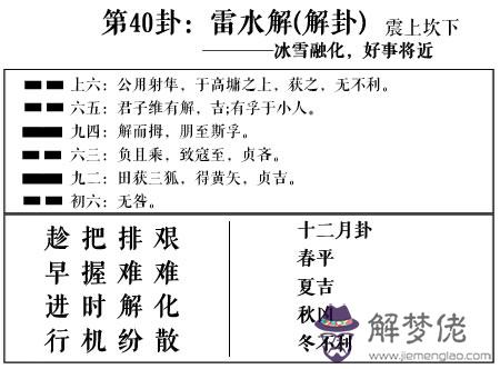 周易第40卦雷水解(解卦)