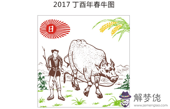 2017年丁酉年春牛圖