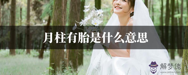 月柱有胎是什麼意思