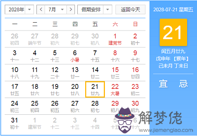 2028年閏幾月？對應的是新歷的什麼時候？(圖文)