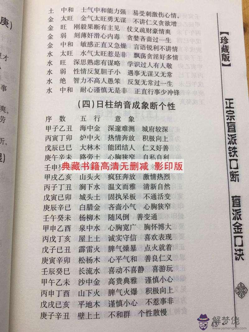 關于四柱八字算命精準直斷秘訣的信息