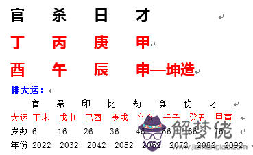 生辰八字查詢喜用神