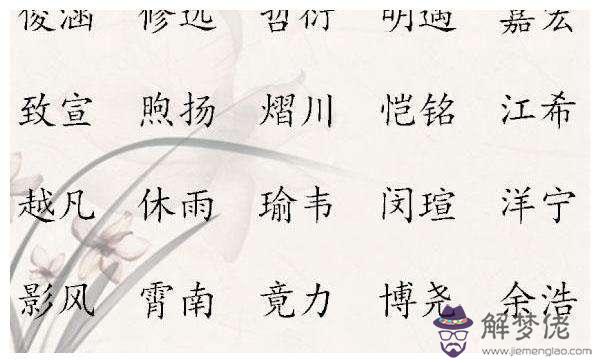 出生看時辰八字起名字