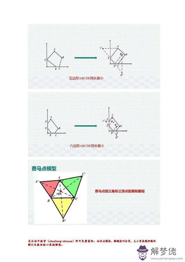 八字飛鏢飛鏢變形邊角結論