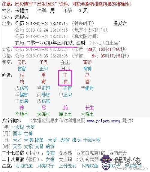 農歷查詢今日八字