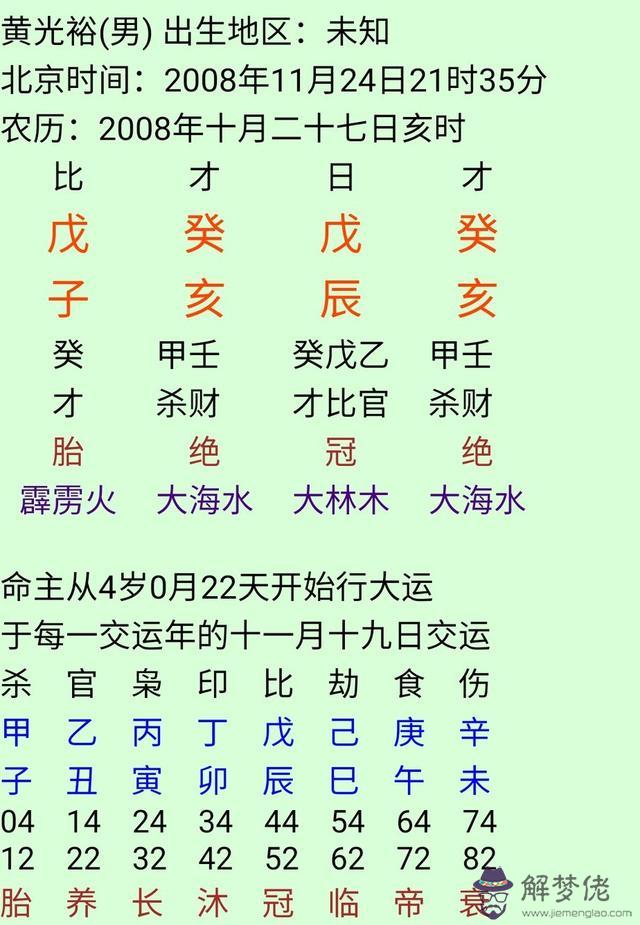 八字丁火遇庚金子水