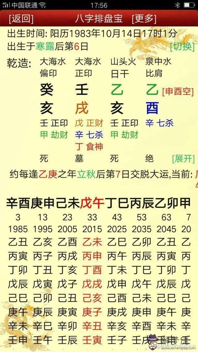 批八字斷四柱