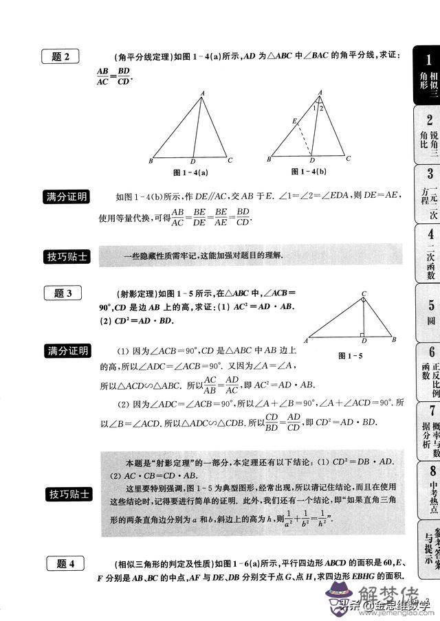 相似三角形八字拓展