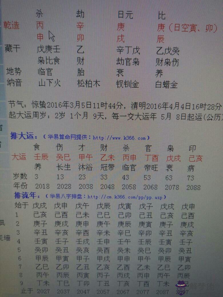 包含2003年4月16日八字算命的詞條