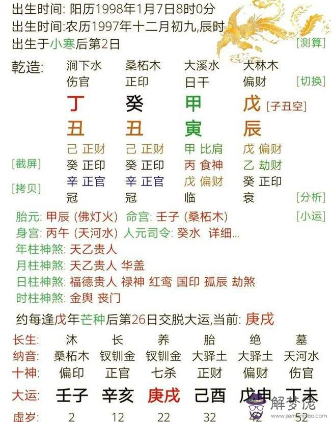 女命八字有三個丁