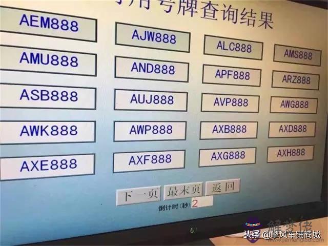 汽車牌照結合八字兇吉