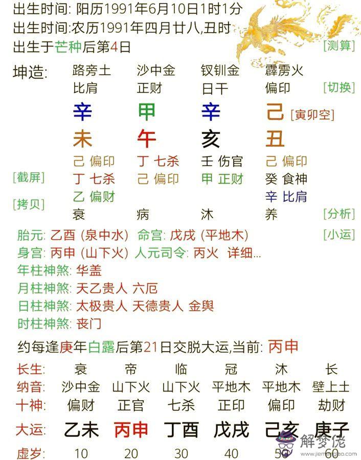 八字命盤用神無情是什麼意思的簡單介紹