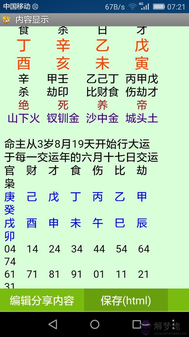 如何找出八字里的喜忌