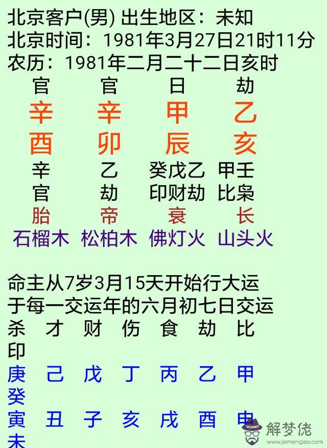 八字日支金木意思