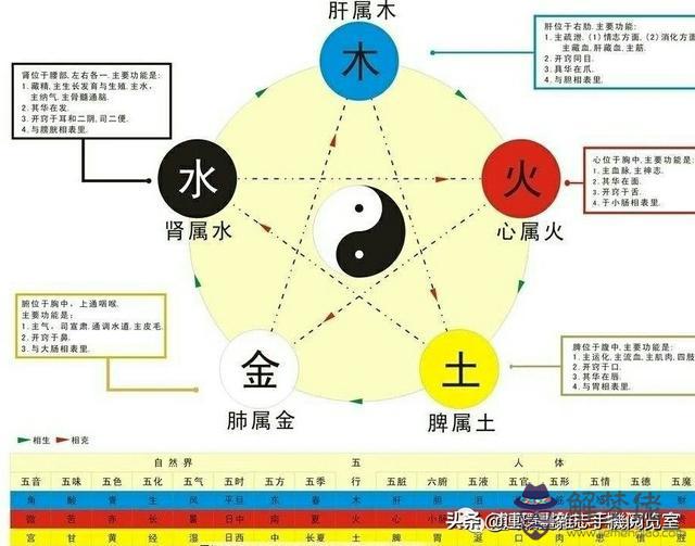 《金木水火土五行查詢表》