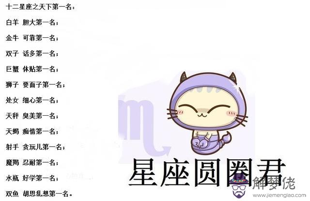 十二星座排名之一的是什麼動物，十二星座喜歡的動物