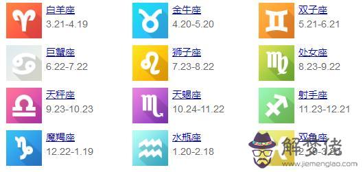 星座查星座查詢，星座查詢陰歷查詢表