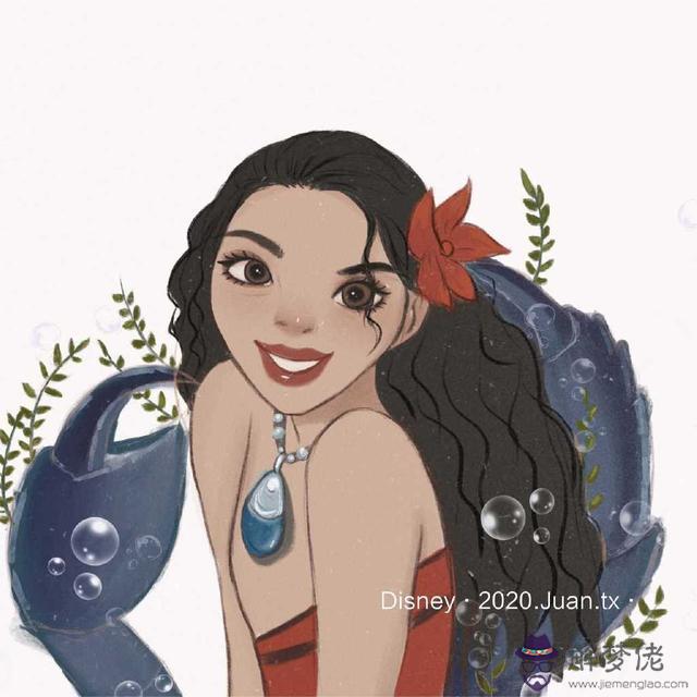 十二星座公主頭像圖片，畫十二星座的萌少女