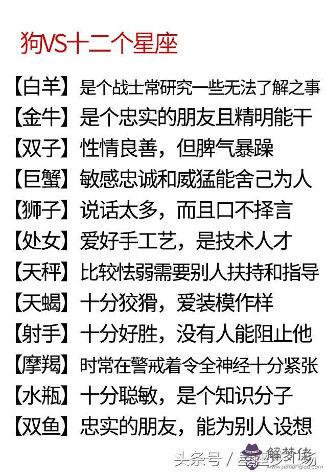 男女星座生肖配對，12生肖配對查詢表